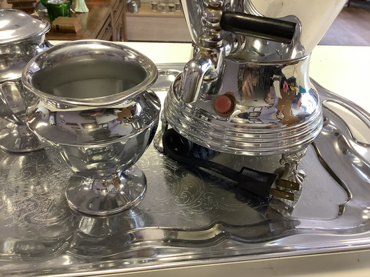 La Belle vintage 1959 electric coffee percolator set image 1