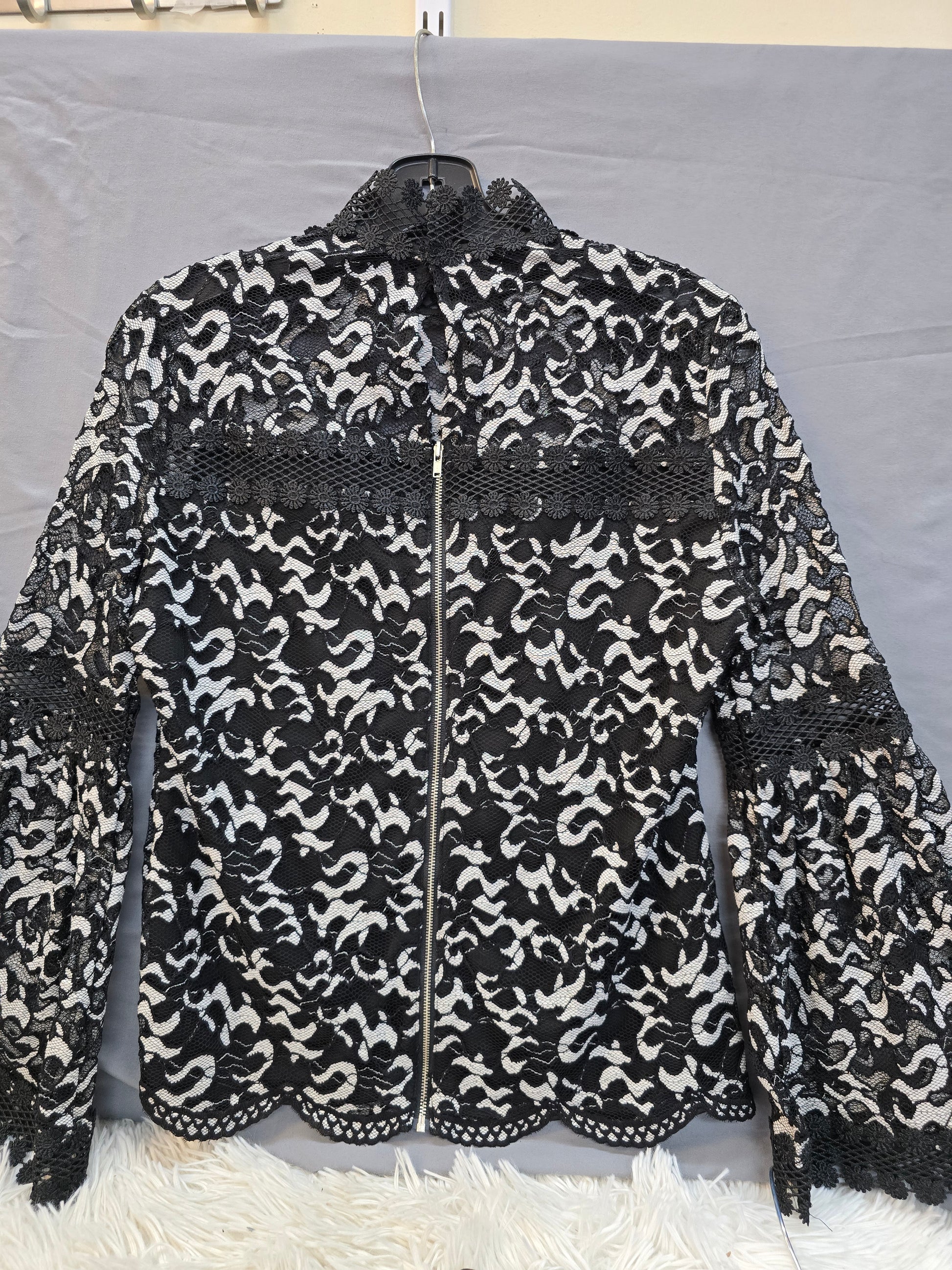 Boston Proper black long sleeve blouse XS image 1