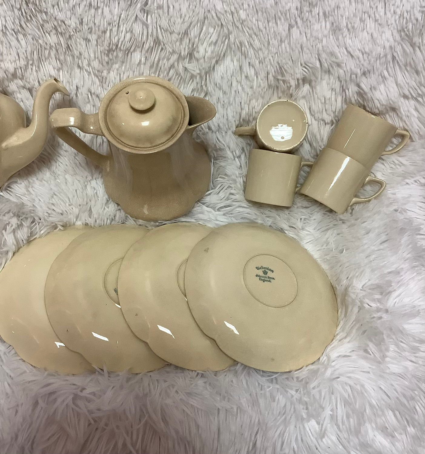 victorian johnson bros england china tea set image 11