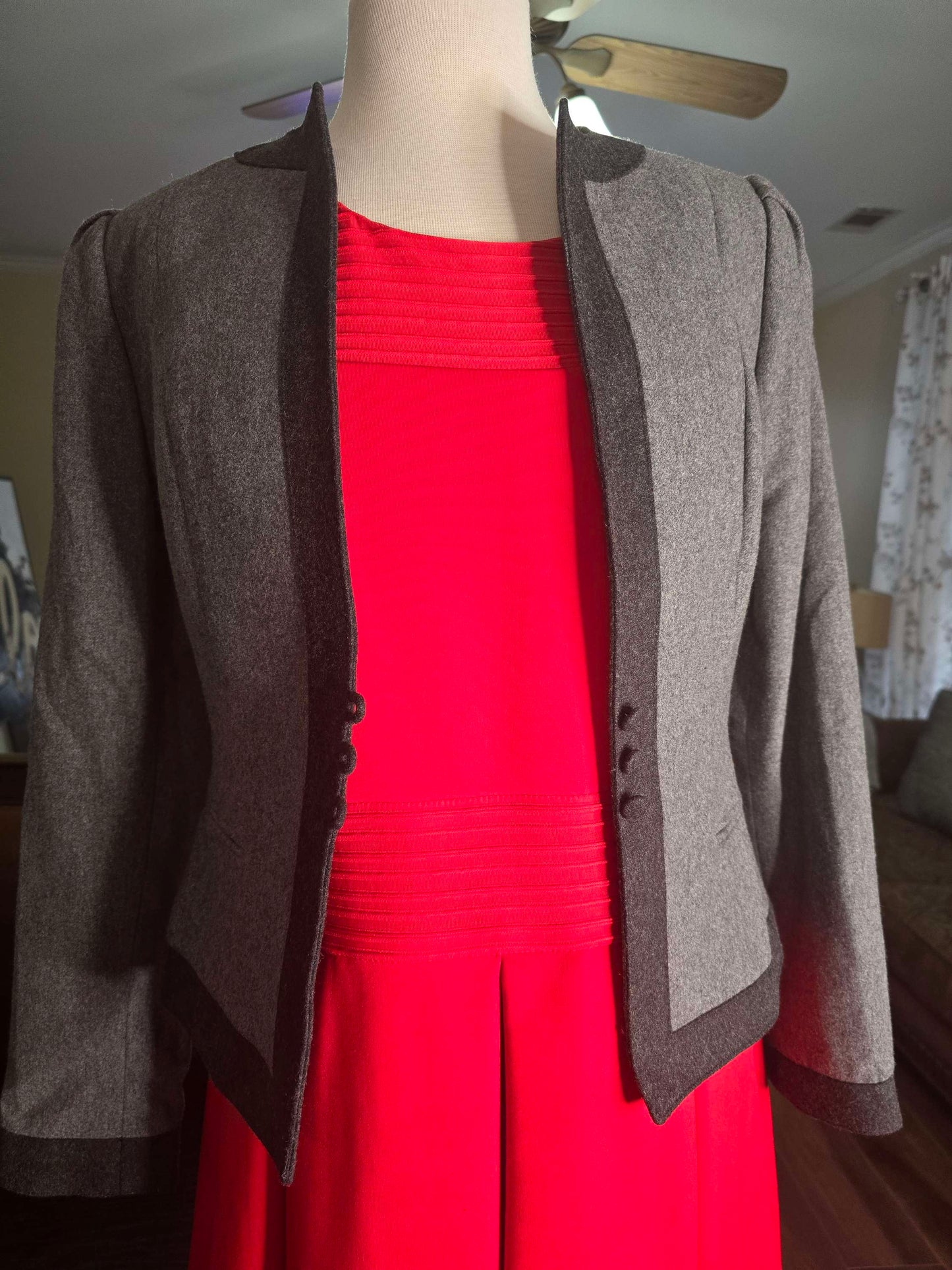 Vintage sasson blazer jacket gray 10/11 image 2