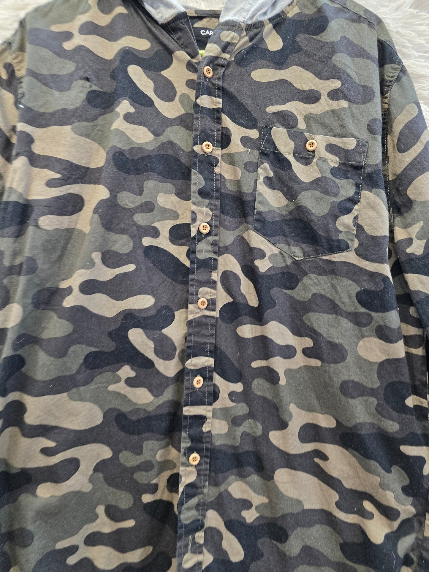 Camouflage hoodie shirt image 2