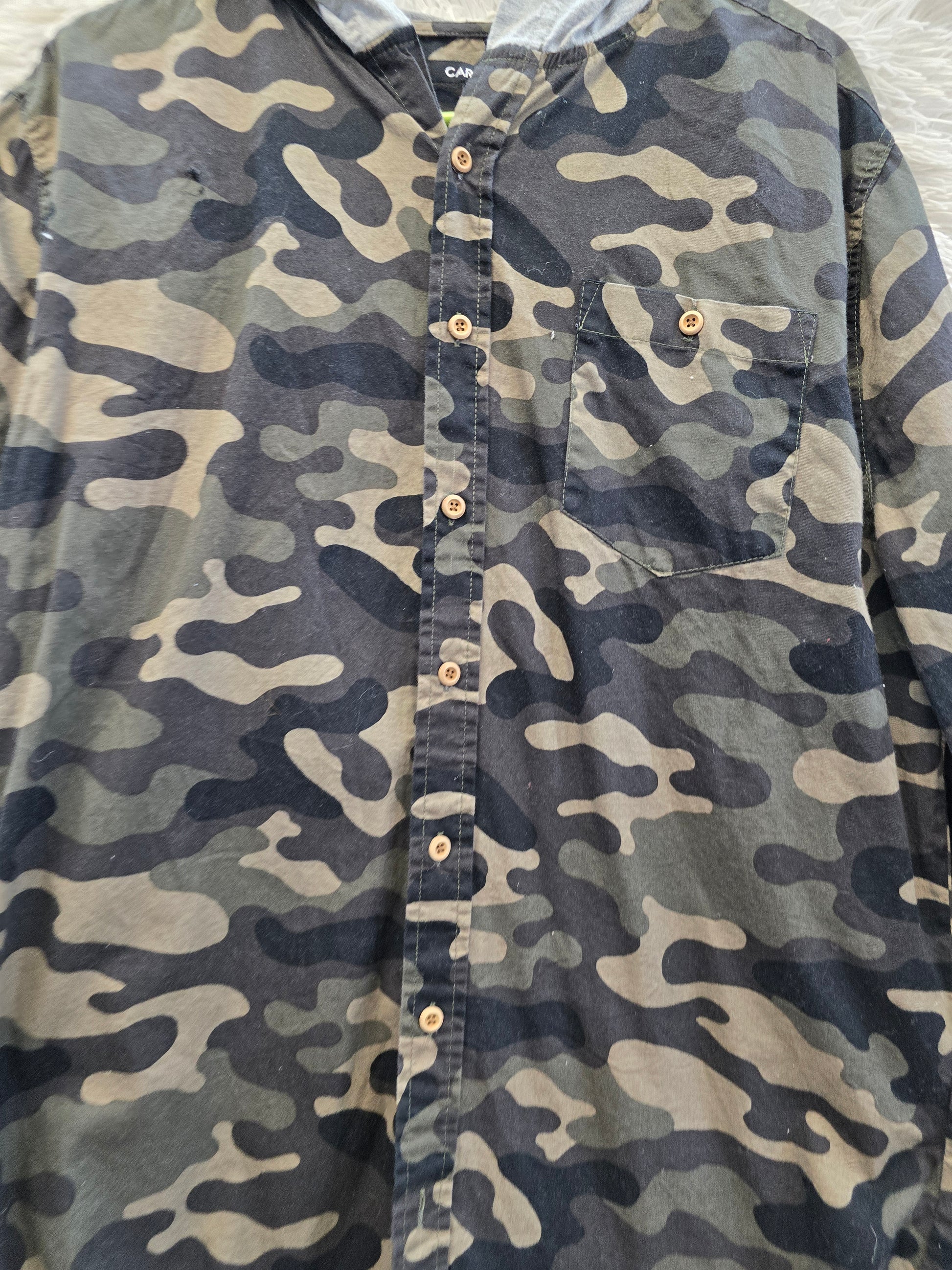 Camouflage hoodie shirt image 2