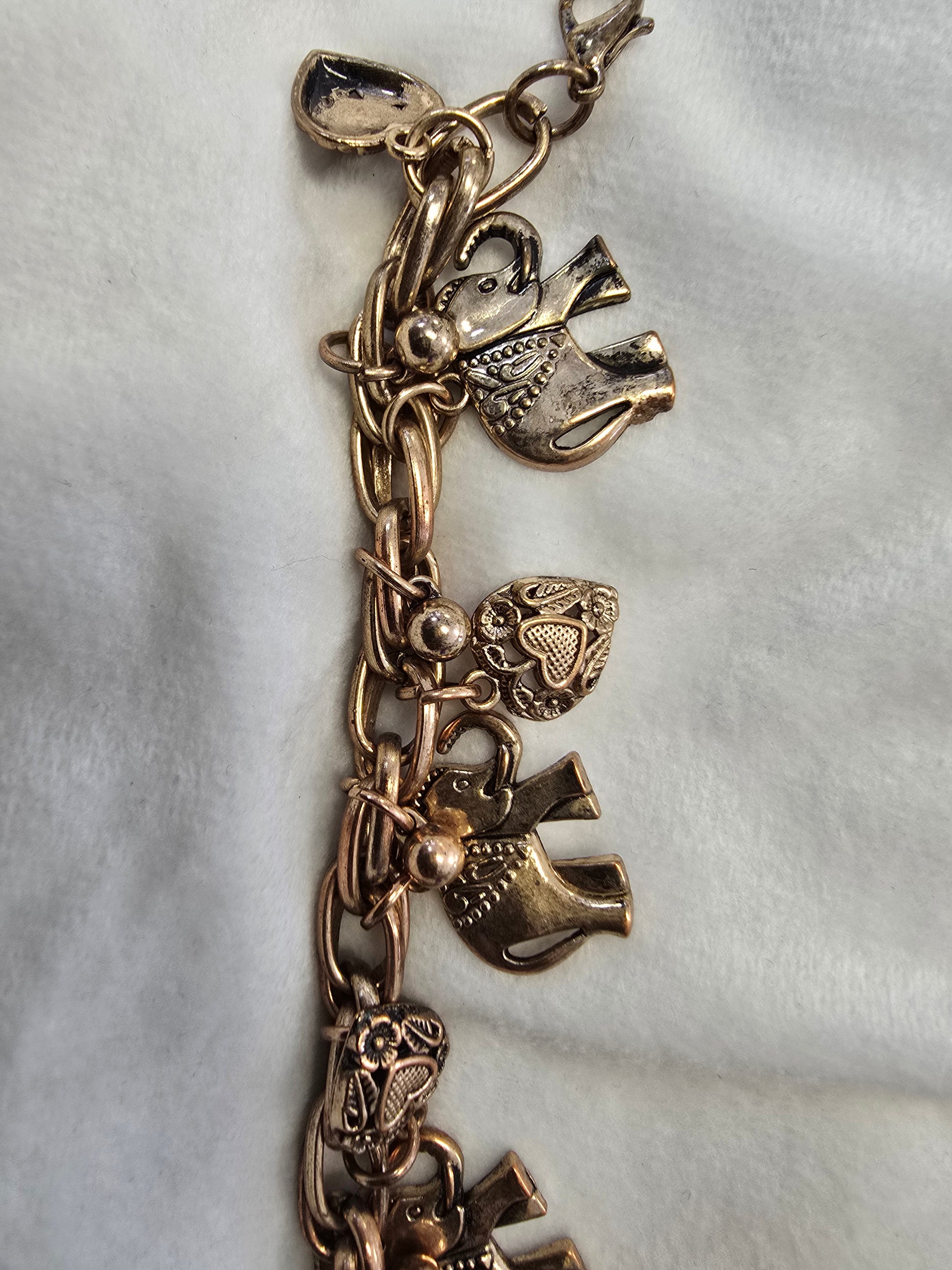 Gold color charm bracelet  image 1