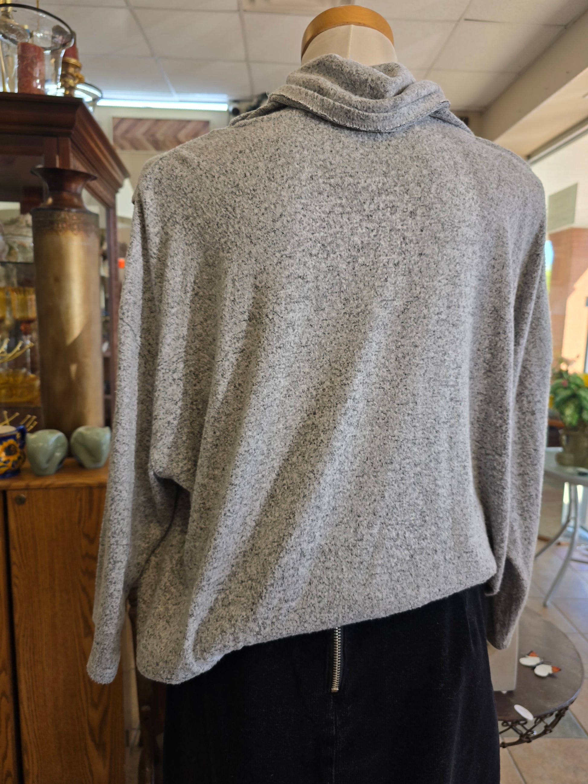 Long sleeve sweater blouse 1X image 4