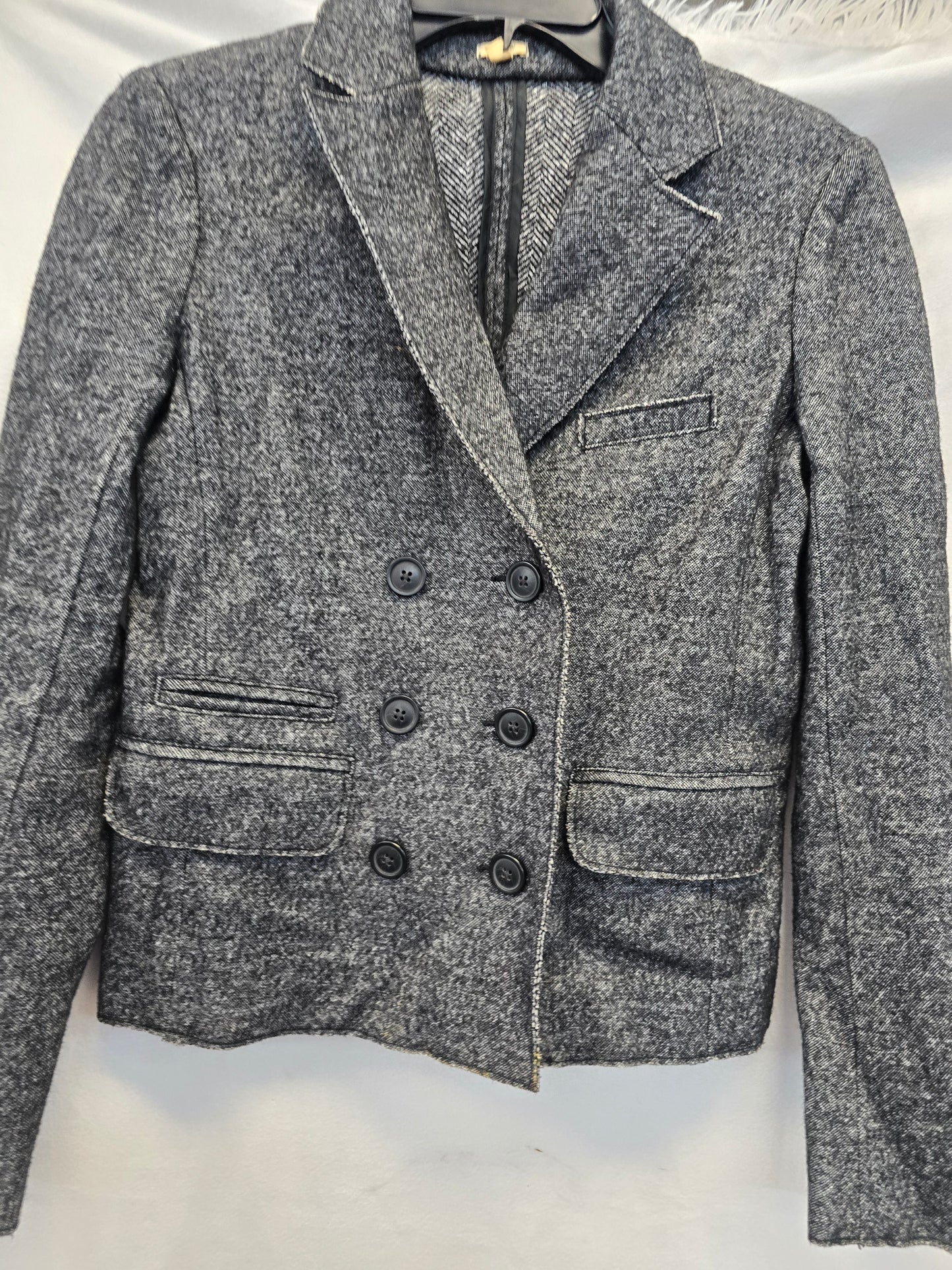 J crew gray blazer size 0 image 7