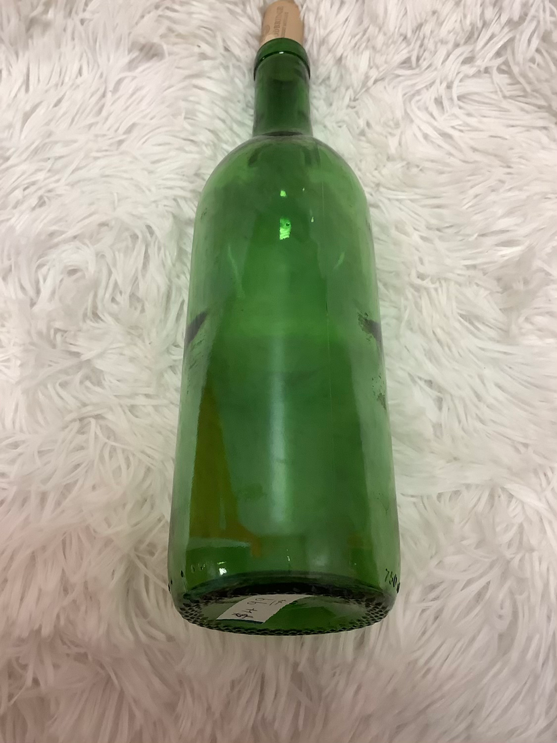 Dark green wine bottle decor image 4