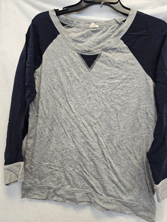 Jcrew blouse black and gray xs image 0