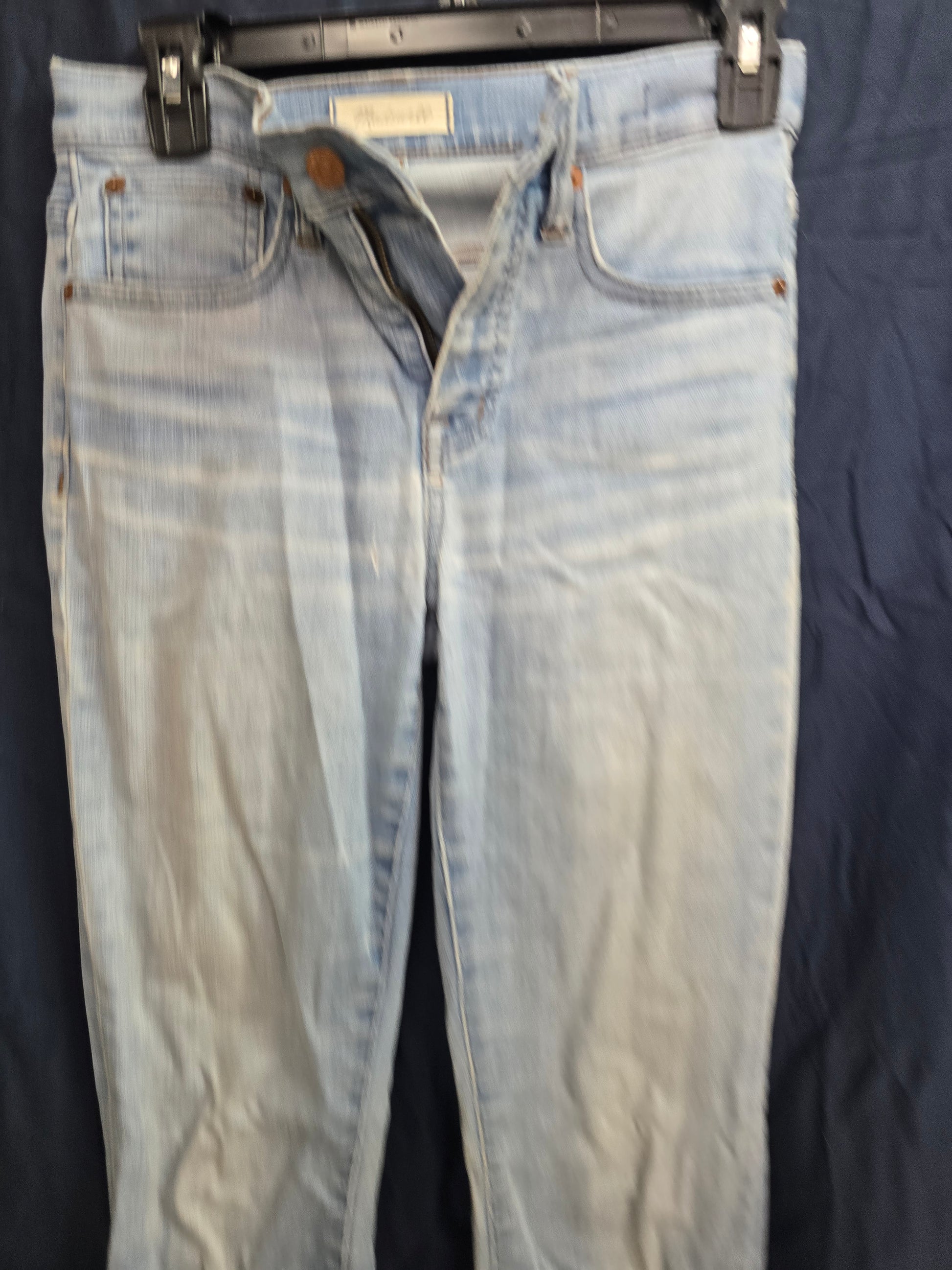 Madewell Cai Demi-Boot Cut Jeans Pants Raw Hem Size 25 Women image 2