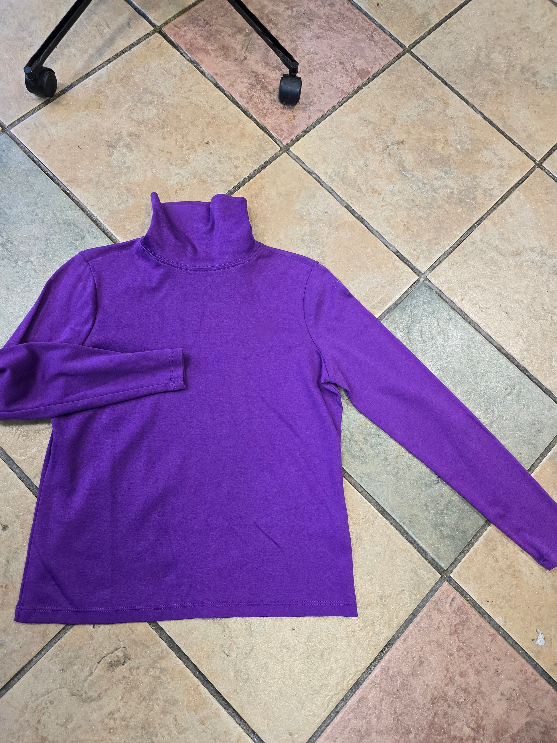 LL Bean long sleeve turtle neck blouse XS image 6