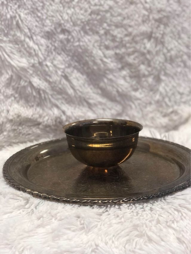 vintage chip and dip silver plated platter image 6