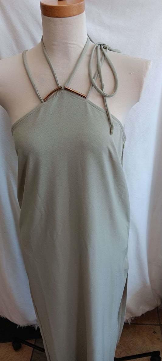 Fashionova green dress size large image 0
