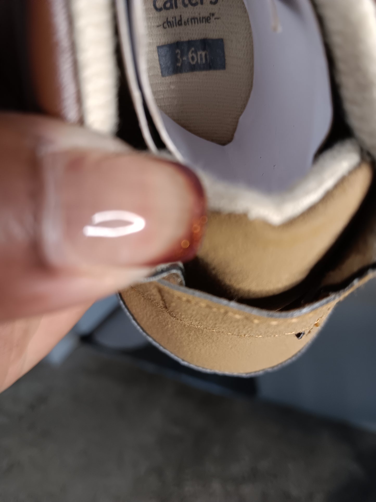 Baby Boys Soft Sole High-Top Crib Shoes – Tan & Brown image 5