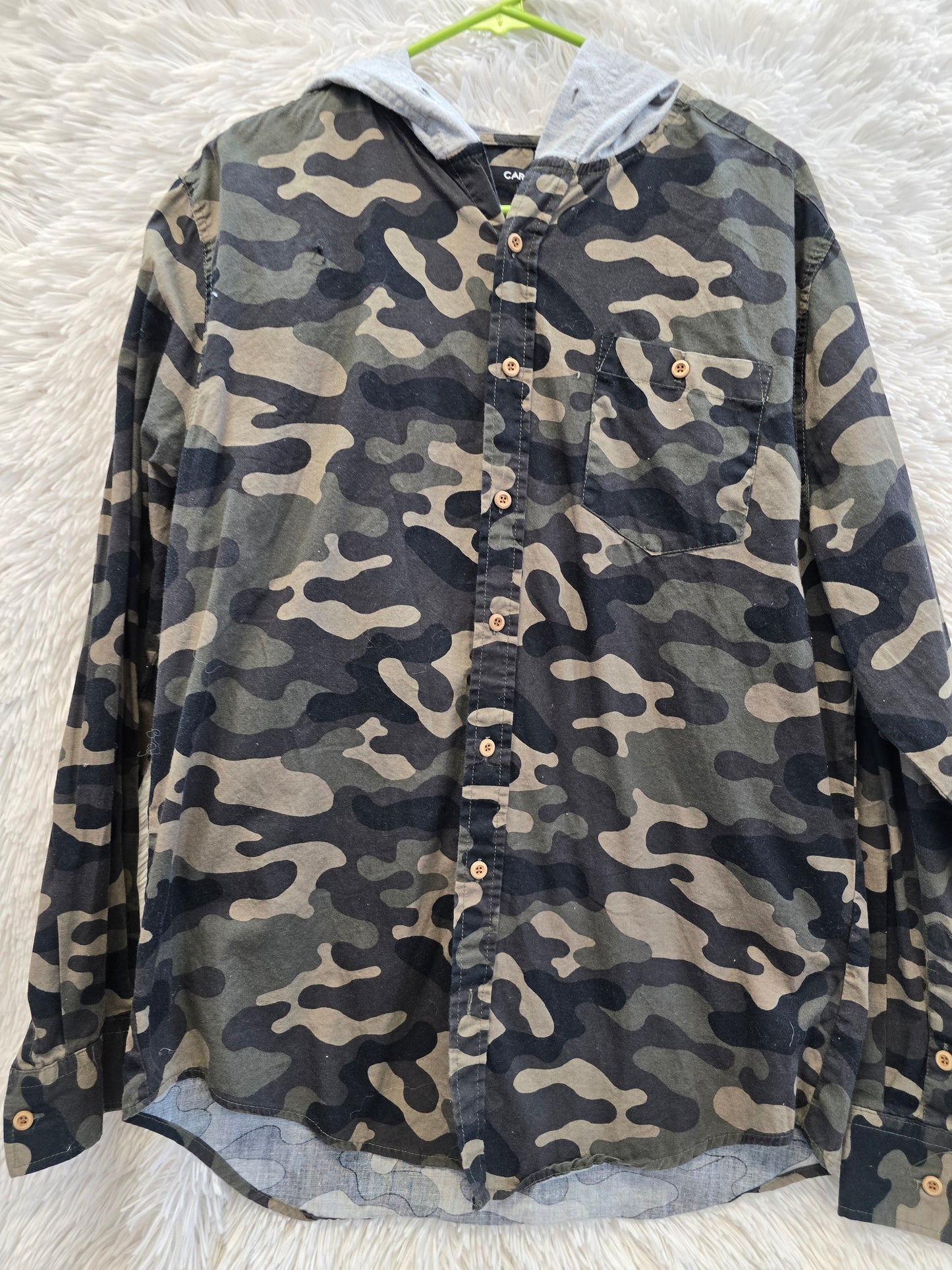 Camouflage hoodie shirt image 1