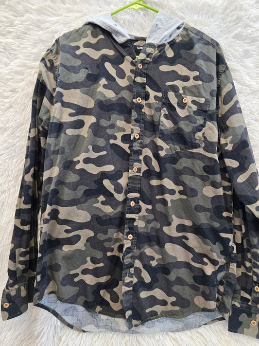 Camouflage hoodie shirt image 1