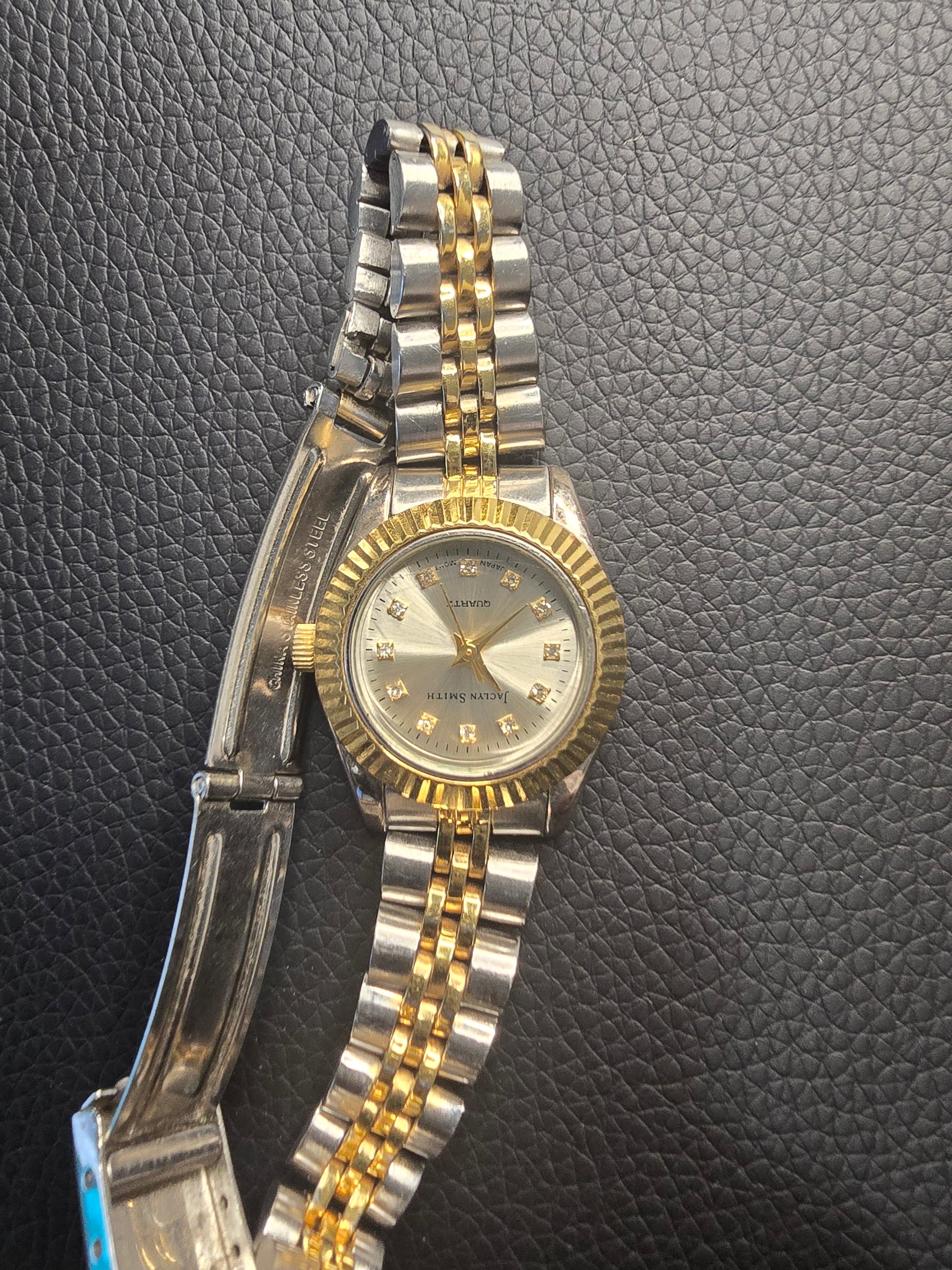 Two-Tone Classic Crystal Accent Watch image 1