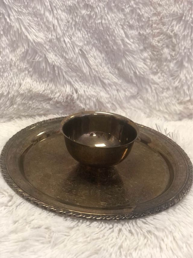 vintage chip and dip silver plated platter image 5