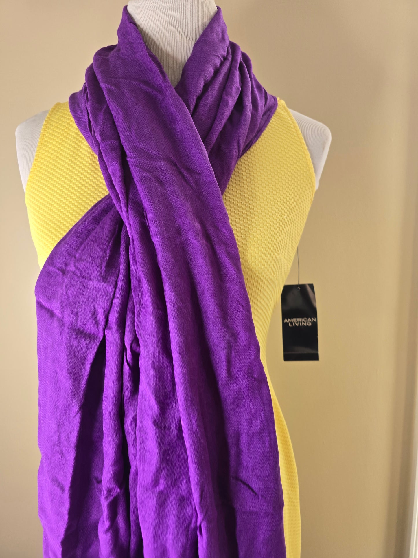 Purple scarf image 3