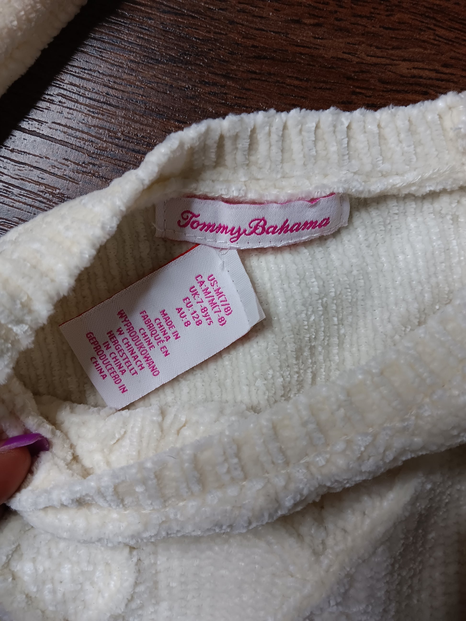 off white Girl long-sleeved sweater size 7/8 image 2
