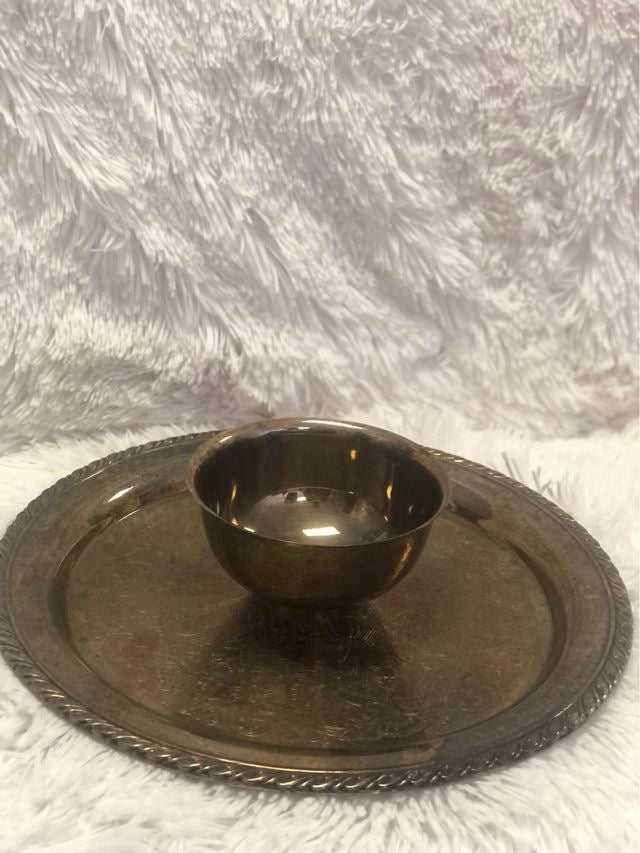 vintage chip and dip silver plated platter image 7