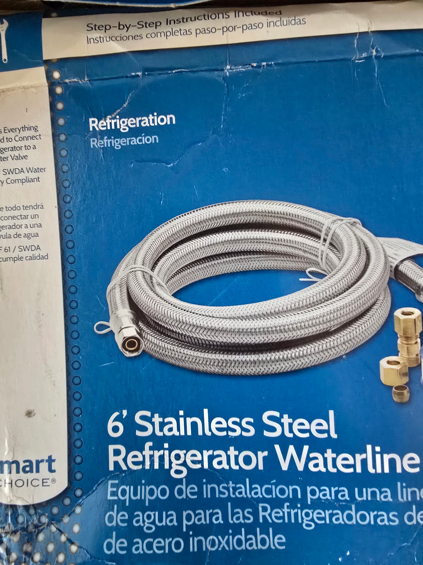 Smart Choice 6 Ft Stainless Steel Refrigerator Waterline Installation Kit – Complete