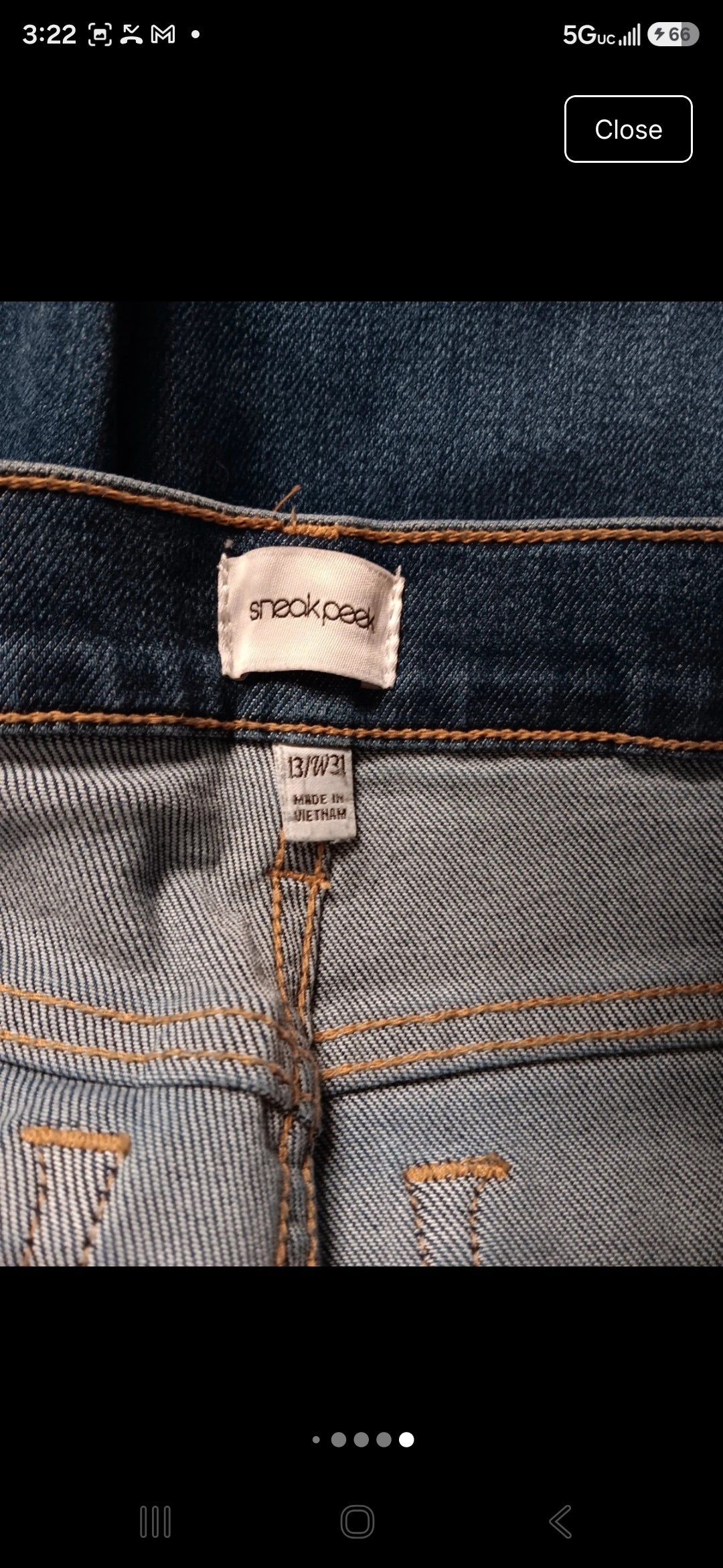 Sneak Peek Women’s Distressed Boyfriend Jeans – Size 13/29