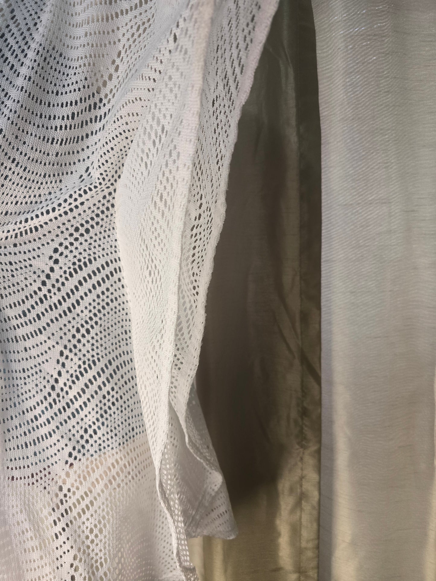 Catalina White Crochet Beach Cover-Up – Size Medium