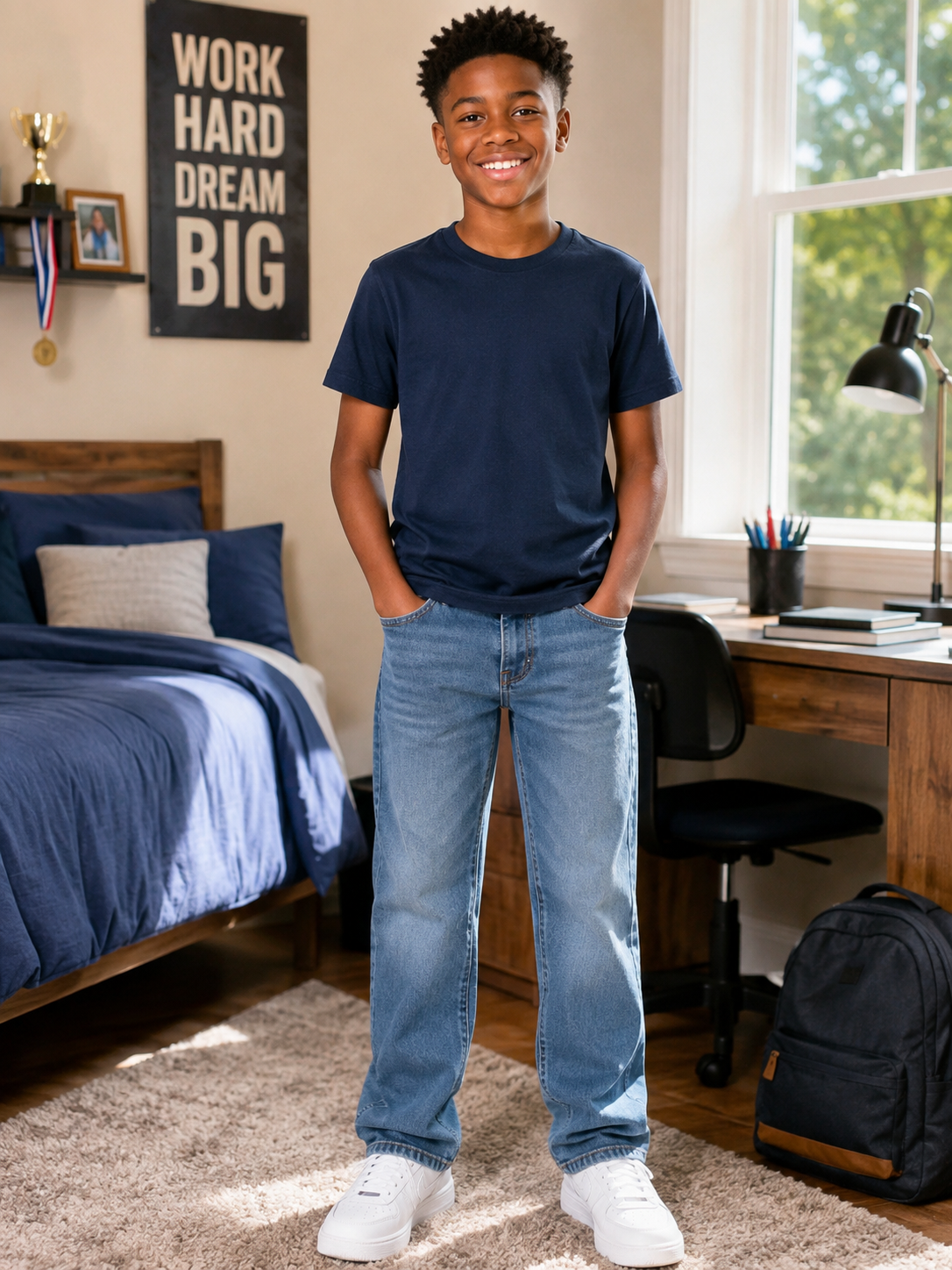 The Children’s Place Boys Straight Leg Denim Jeans – Size 16H