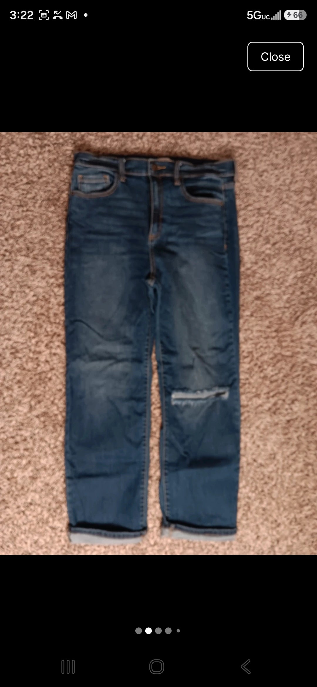 Sneak Peek Women’s Distressed Boyfriend Jeans – Size 13/29