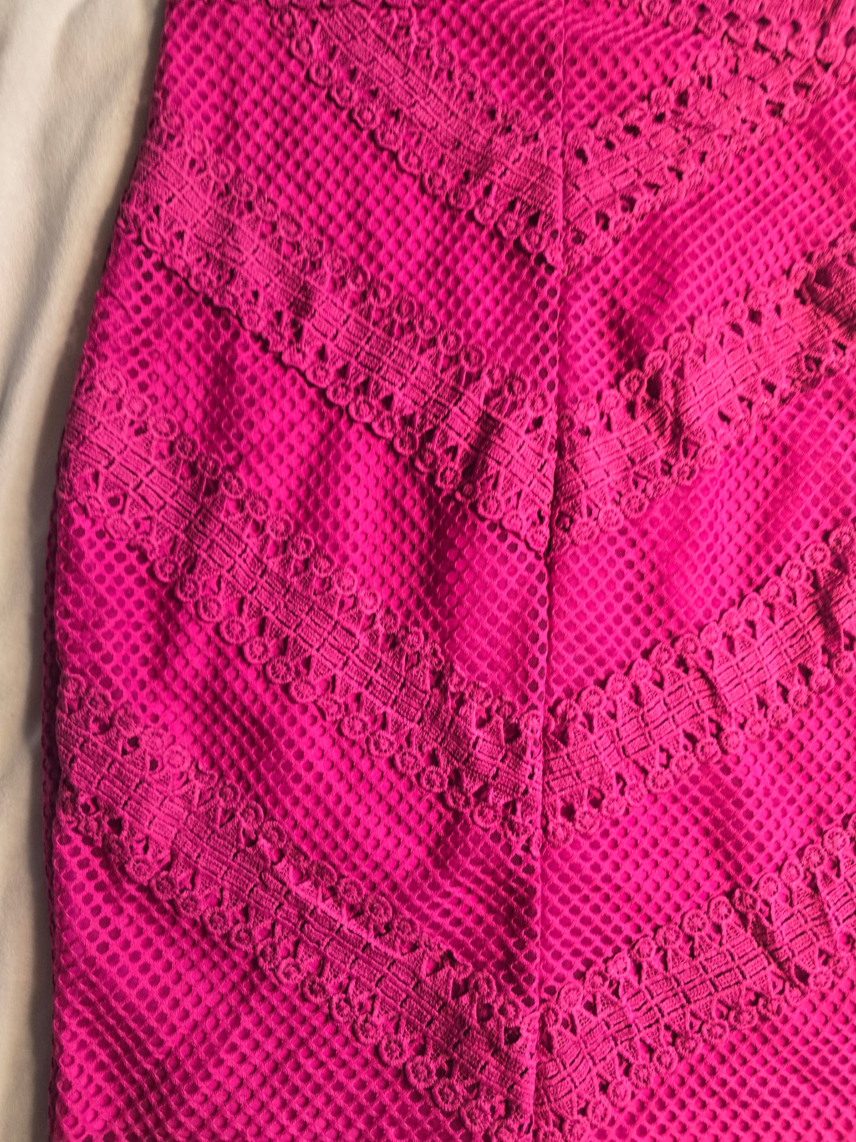 hot pink/fuchsia fitted dress size L