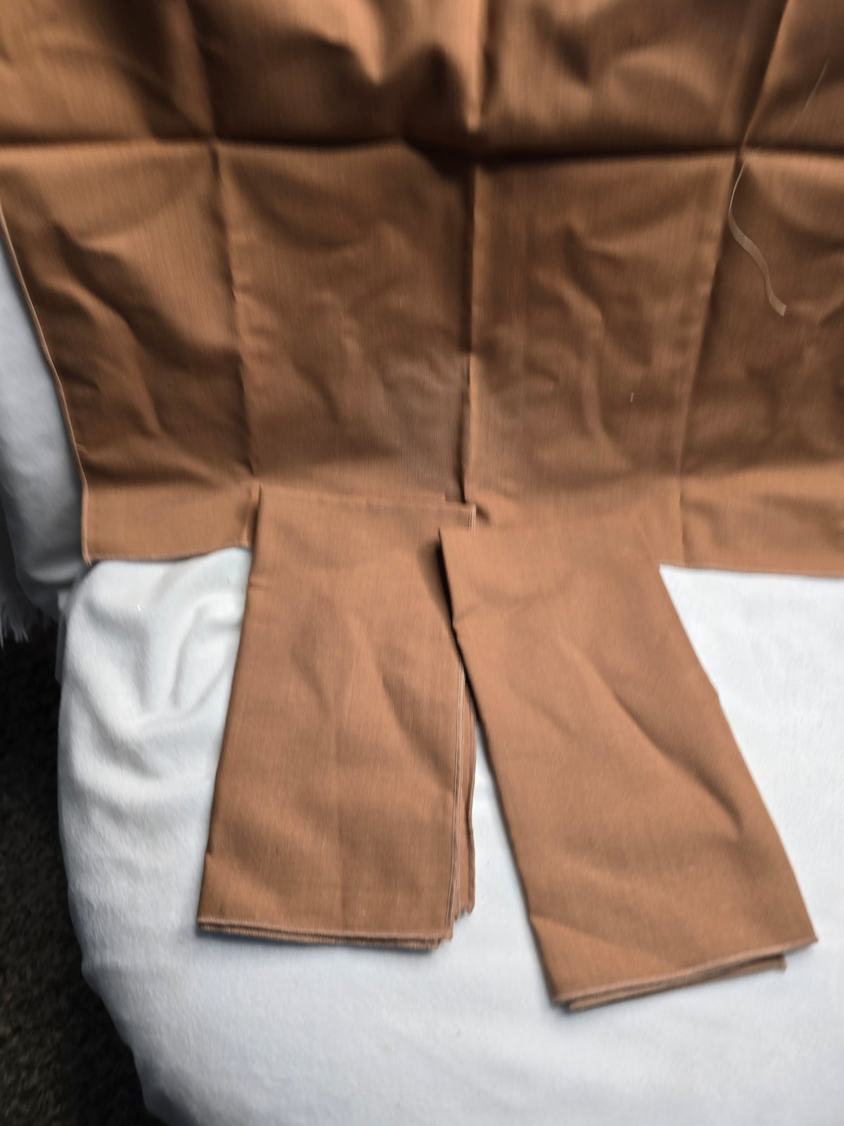 Set of 3 brown napkins