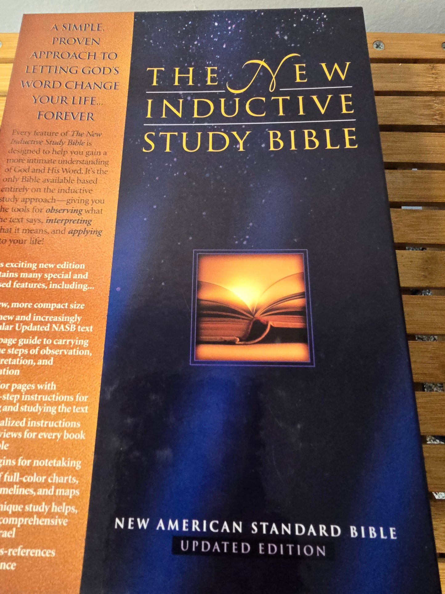 The New Inductive Study Bible NASB Updated Edition – Burgundy Leather-Look Hardcover w/ Box