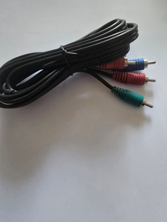 Component Video RCA Cable – Red Green Blue Male-to-Male