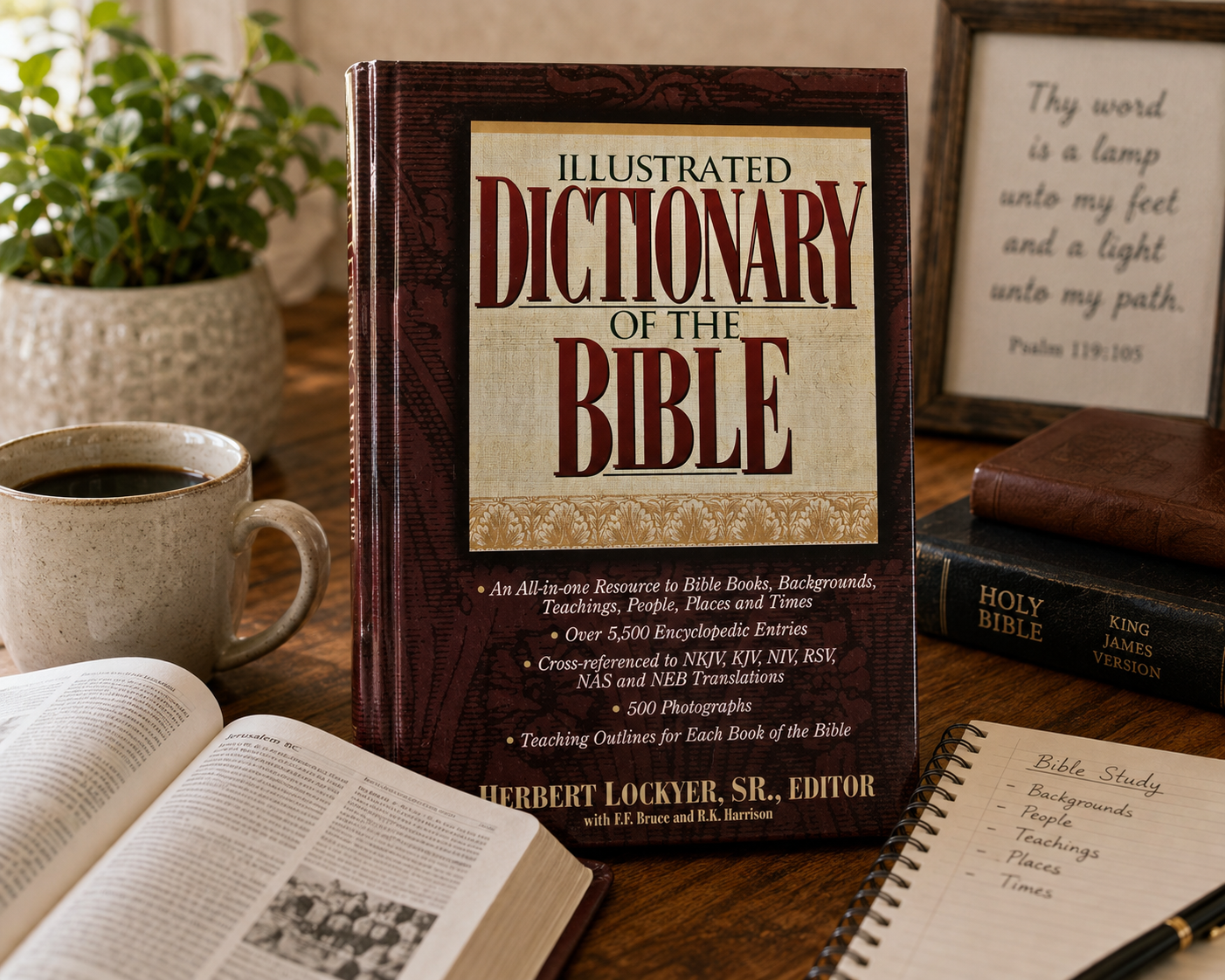 Illustrated Dictionary of the Bible – Herbert Lockyer Sr. – Hardcover Biblical Reference Book