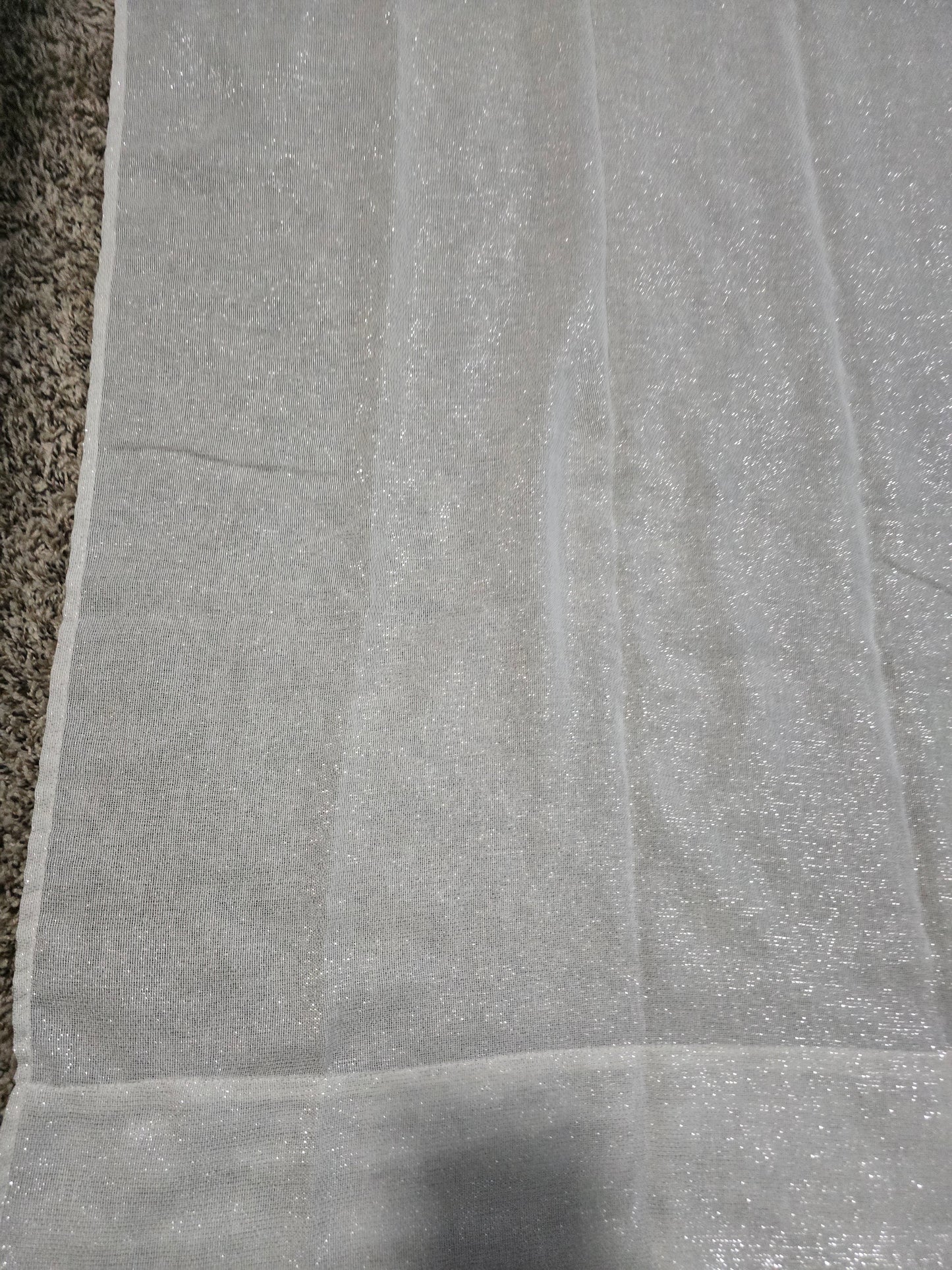 4-Piece Tan Shimmer Curtain Set – 80"L × 55"W Each