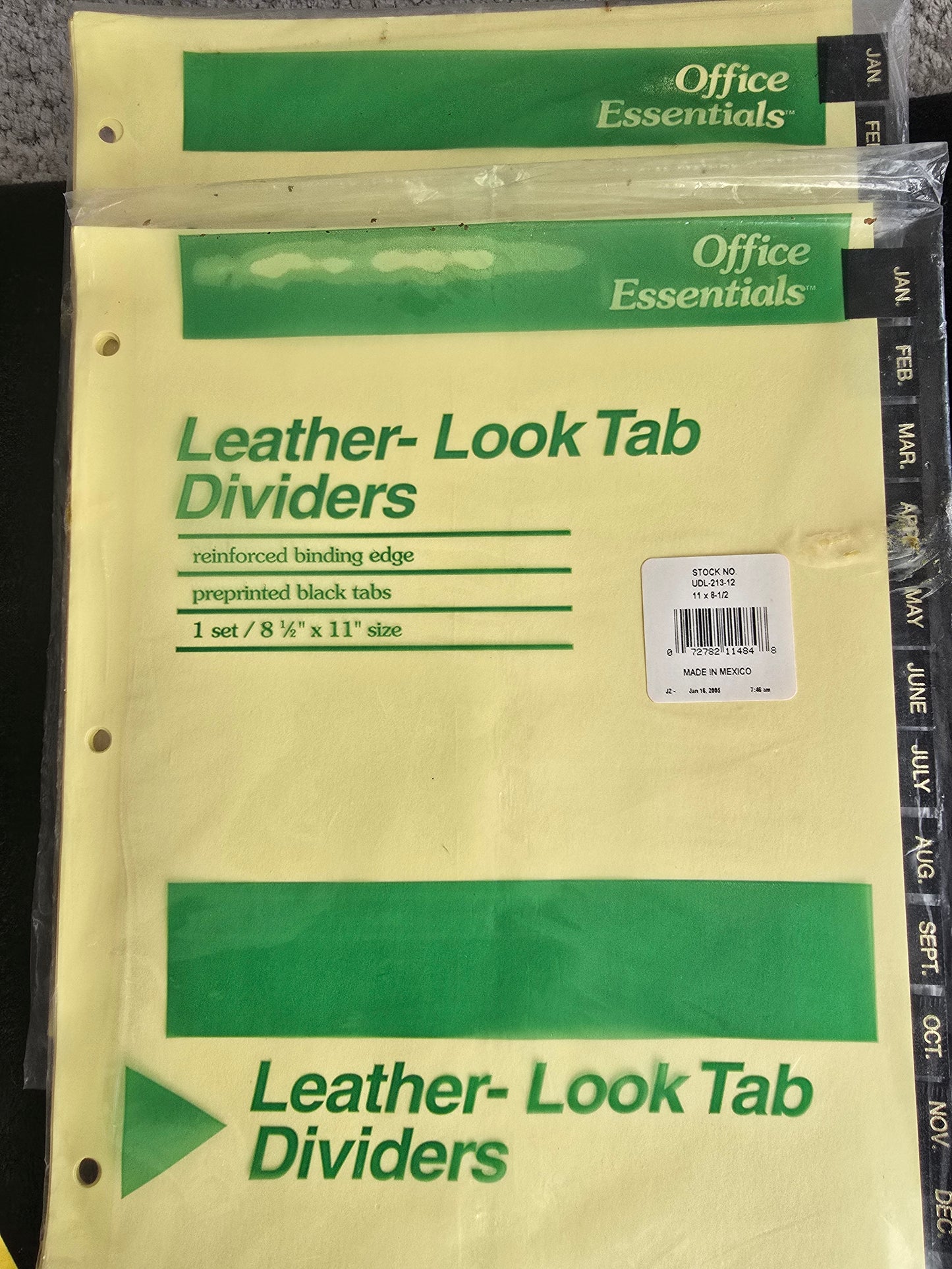Binder Divider Lot – Office Depot 8-Tab Insertable & Office Essentials Monthly Dividers