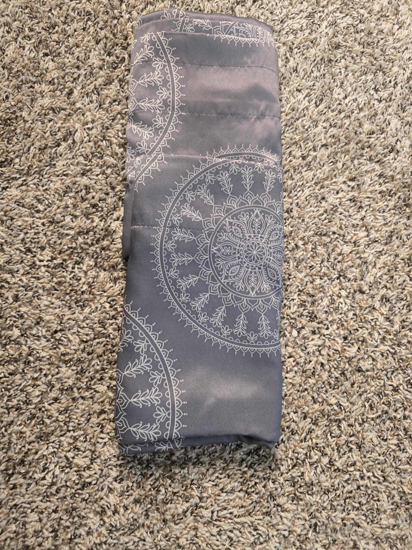 Mainstays Gray Medallion Curtain Panels – Set of 2 – 30"W x 84"L Each