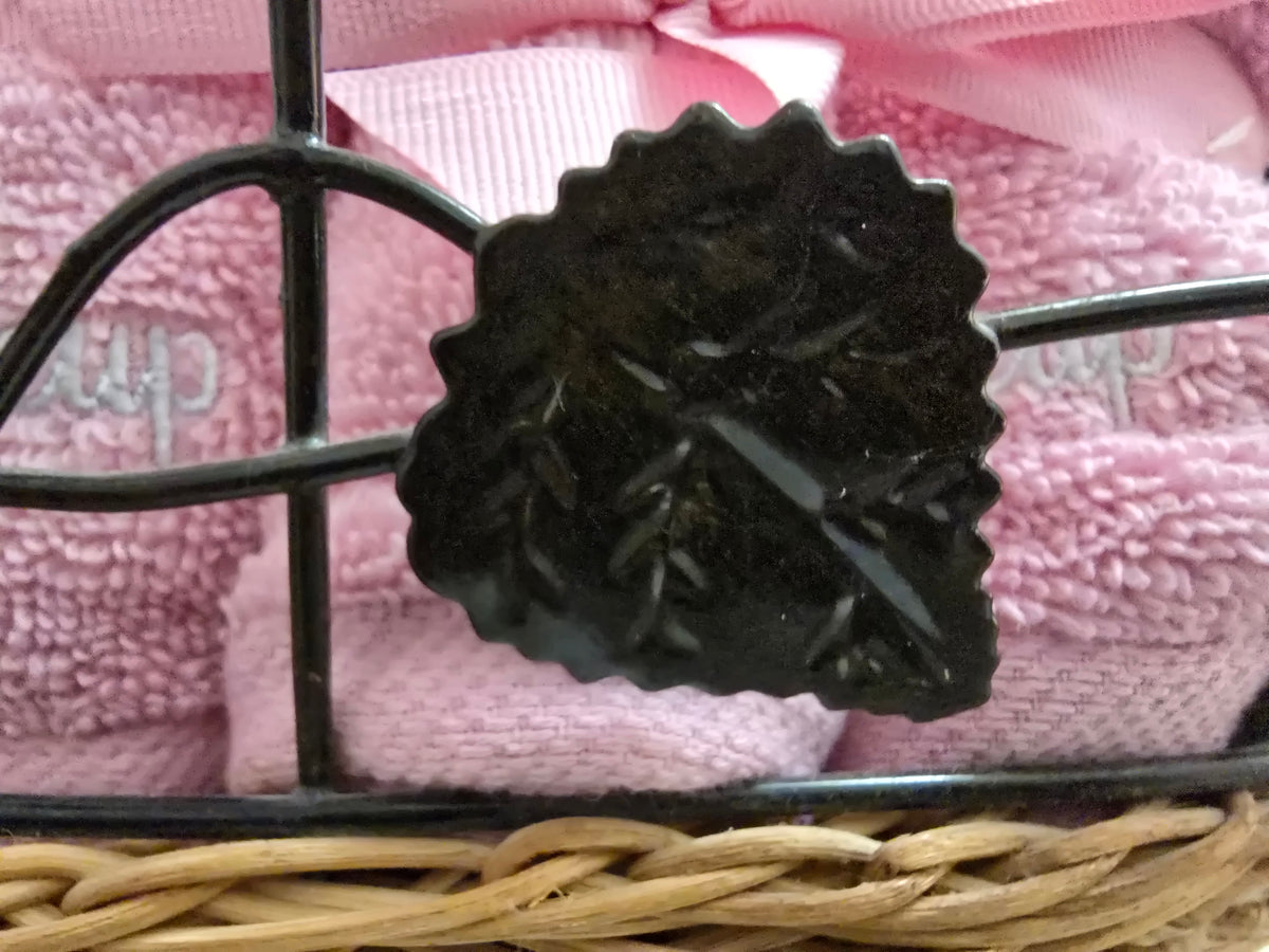 Metal Flower Themed Basket