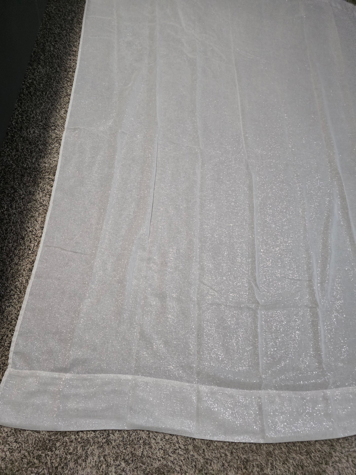 4-Piece Tan Shimmer Curtain Set – 80"L × 55"W Each