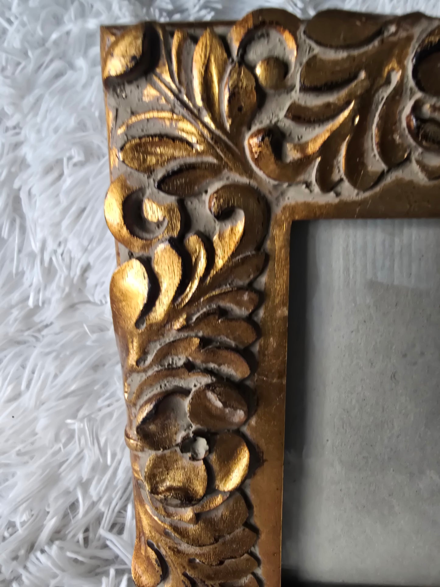 Vintage Ornate Gold Floral Picture Frame