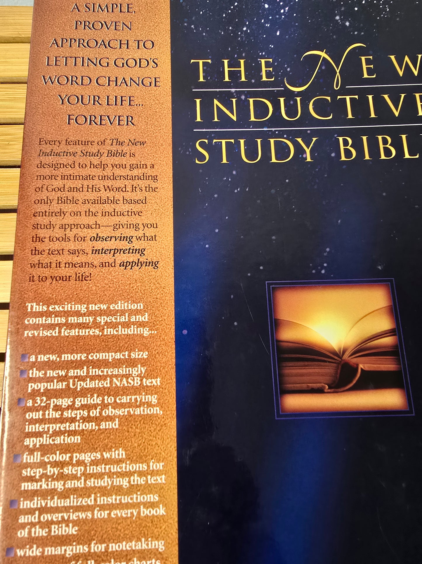 The New Inductive Study Bible NASB Updated Edition – Burgundy Leather-Look Hardcover w/ Box