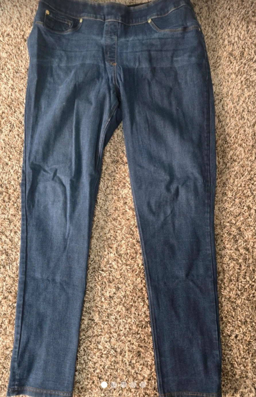Women’s Dark Wash Pull-On Denim Jeggings