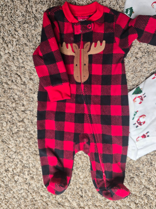 Set of 2 Christmas baby suits 3-6M