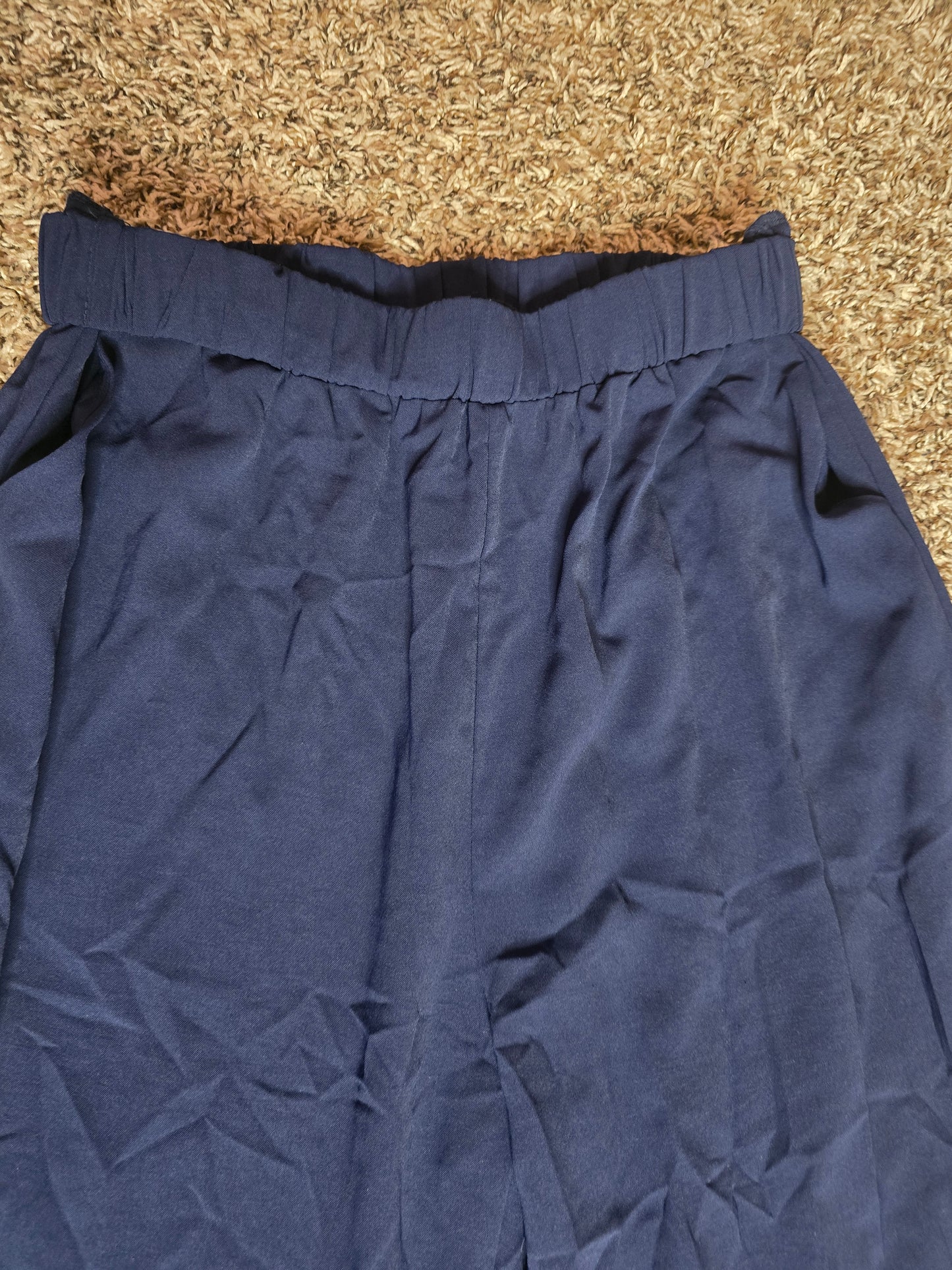 SHEIN Navy Blue Wide-Leg Pants – Women's Size Large