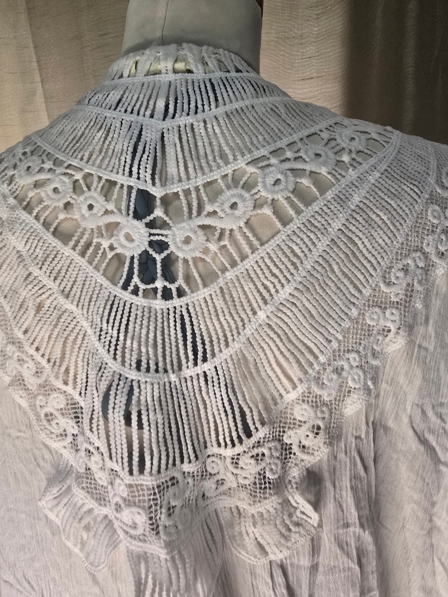 Indigo Rose White Lace Kimono Cover-Up – Women's Size 2X