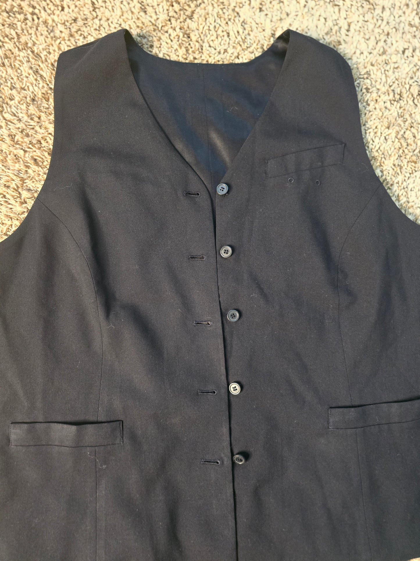 Delta Collection Men’s Dress Vest – Navy Blue – Size 18WP