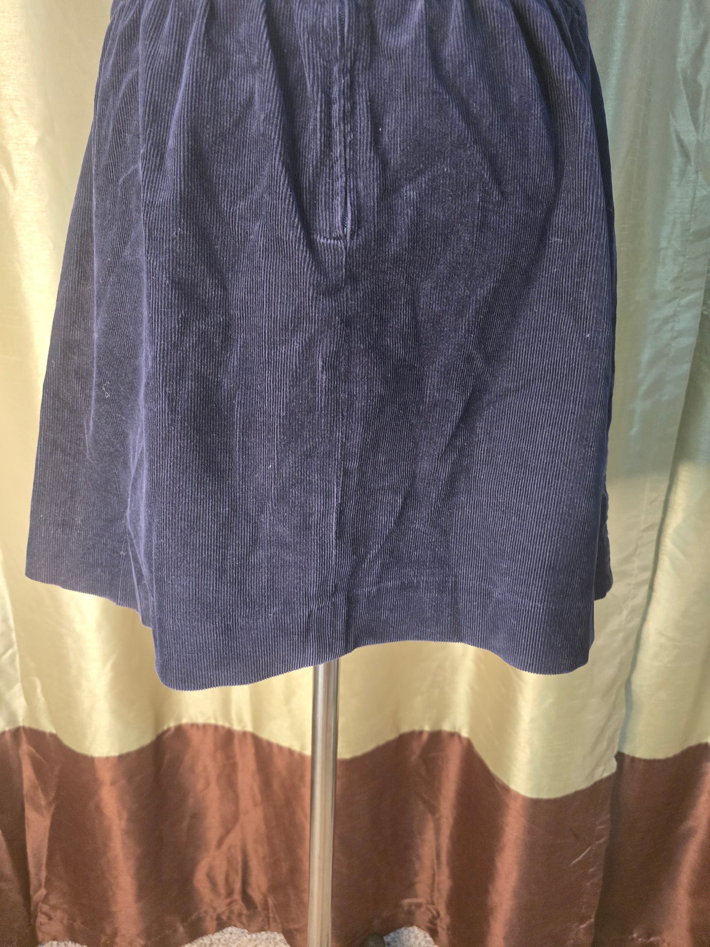 J.Crew Navy Corduroy Mini Skirt