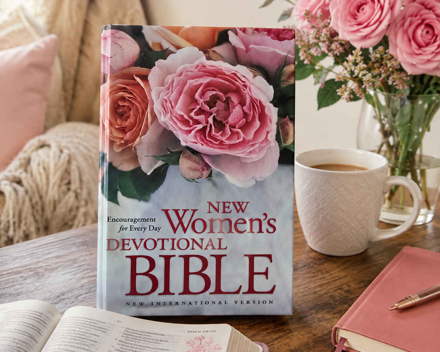 New Women’s Devotional Bible NIV – Hardcover Floral Edition – Encouragement for Every Day