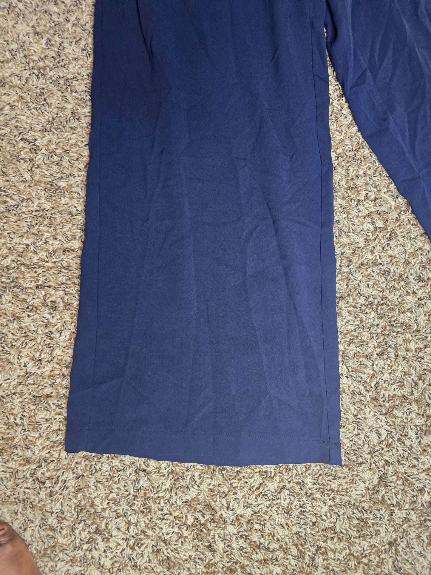SHEIN Navy Blue Wide-Leg Pants – Women's Size Large