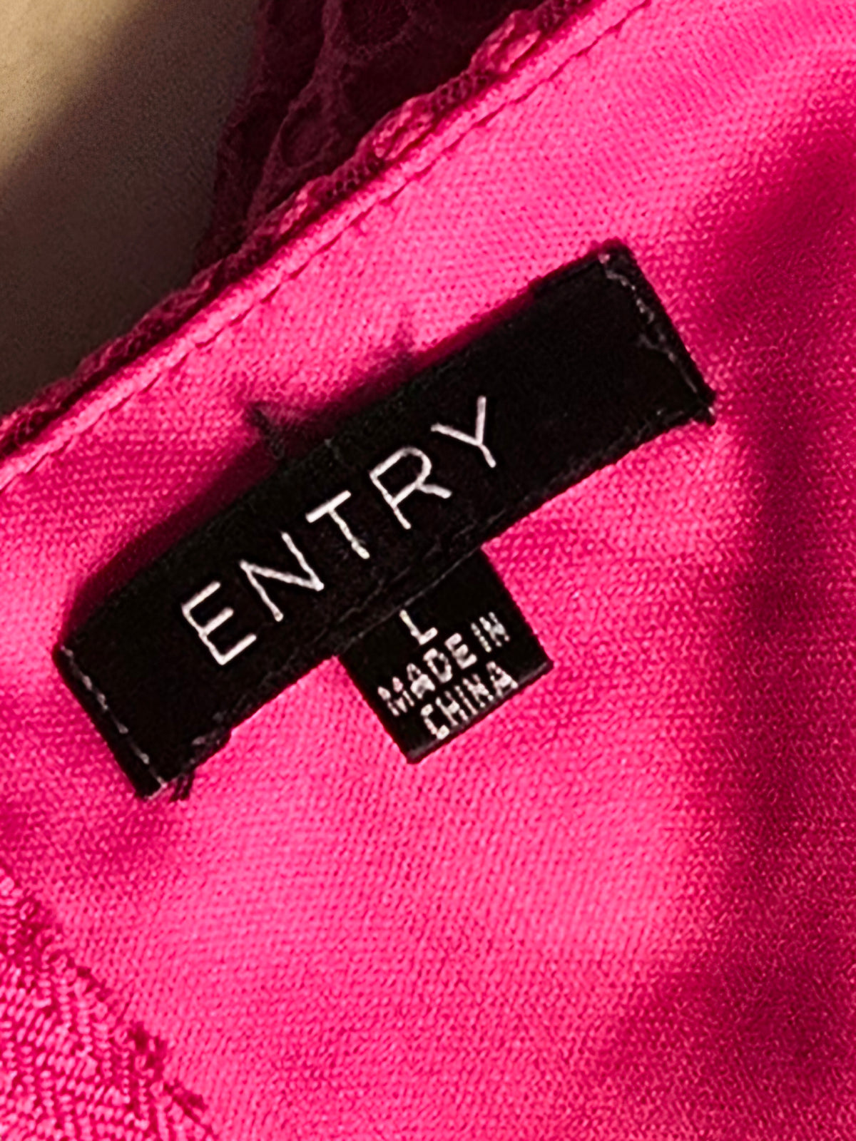 hot pink/fuchsia fitted dress size L