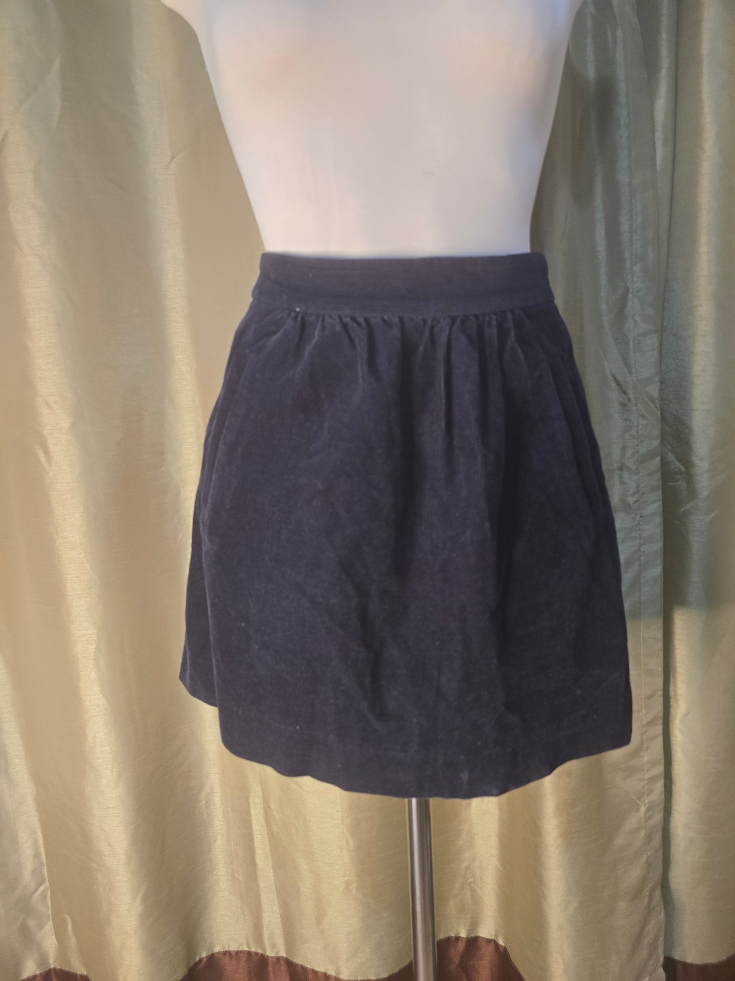 J.Crew Navy Corduroy Mini Skirt